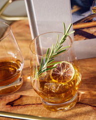 Viski® Heavy Base Crystal Whiskey Glasses - Set of 2
