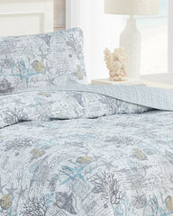 Beach Bliss 3-Piece King Quilt Set