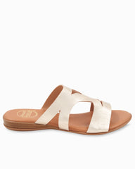 André Assous Nailea Metallic Cork Sandals