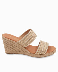André Assous Nolita Raffia Wedge Sandals