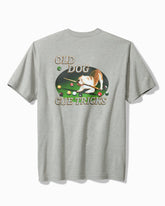 Big & Tall Old Dog, Cue Tricks Graphic Pocket T-Shirt