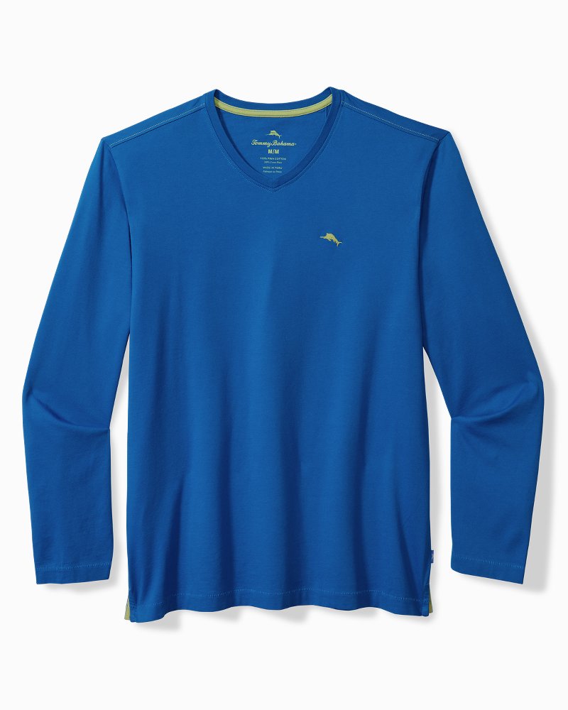 Big & Tall Bali Skyline V-Neck Long-Sleeve T-Shirt