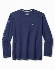 Big & Tall Azul Palms Long-Sleeve Lux T-Shirt