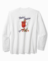 Big & Tall Feelin' Festive Long-Sleeve Lux T-Shirt