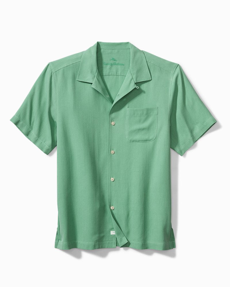 Big & Tall Hawaiian Herringbone Camp Shirt