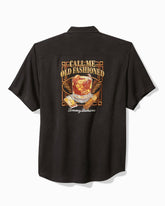 Big & Tall Call Me Old Fashioned Silk Camp Shirt