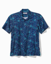 Big & Tall Bahama Coast Azul Burst IslandZone® Polo