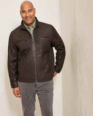 Big & Tall Highland Rocker Leather Jacket