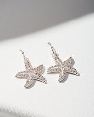 Island Essence Silver Starfish Earrings