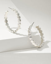 Marco Island Textured Disc Hoop Earrings
