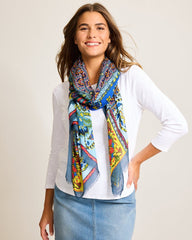Tile Patch Wrap Scarf