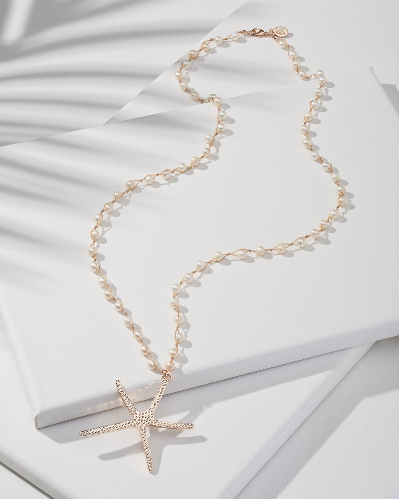 Island Essence Rose Gold Starfish Pendant Necklace