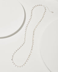 Marco Island Textured Disc Station Necklace