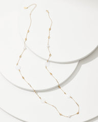 Madeira Mother of Pearl Station Necklace