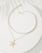 Moments in Paradise Star Layered Pearl Necklace