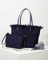 Vulcan Fringe Top Large Tote & Wristlet