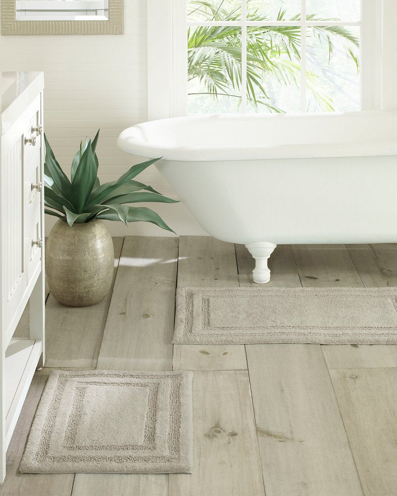 Grey Isla Bath Rug Set of 2