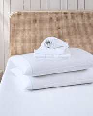 Solid 4-Piece King Sheet Set - Blue