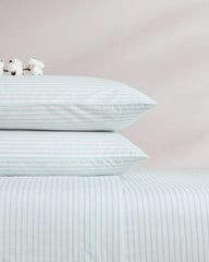 Cool Beach Stripe 4-Piece Queen Sheet Set