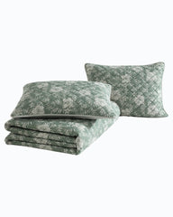 Hibiscus Jungle Reversible 3-Piece Full/Queen Quilt Set