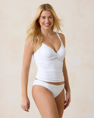 Pearl Underwire Twist-Front Tankini Top