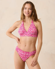 Island Cays Shell Beach Reversible Halter Bikini Top