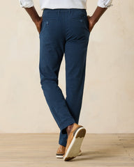 Nova Wave Half-Elastic Waist Seersucker Pants