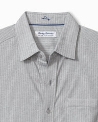 San Lucio Studio Stripe Knit Stretch Shirt