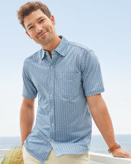 San Lucio Plaza Geo Knit Stretch Shirt
