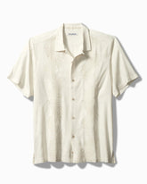 Del Palms Embroidered Silk Camp Shirt