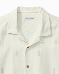 Pina Palms Embroidered Silk Camp Shirt