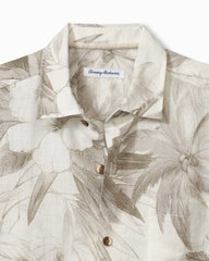 Flora Oasis Long-Sleeve Linen Shirt