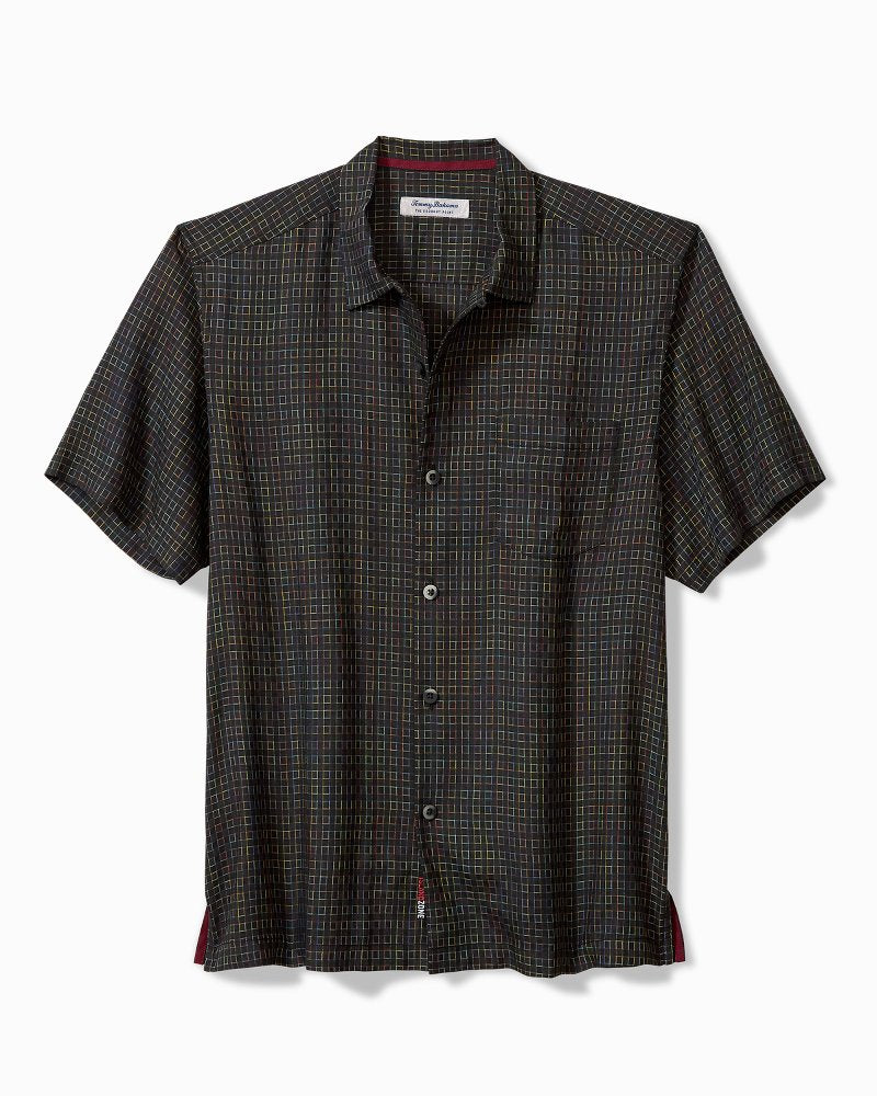 Coconut Point Prismatic Check IslandZone® Camp Shirt
