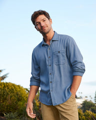 Ocean Wash Twill Long-Sleeve Shirt