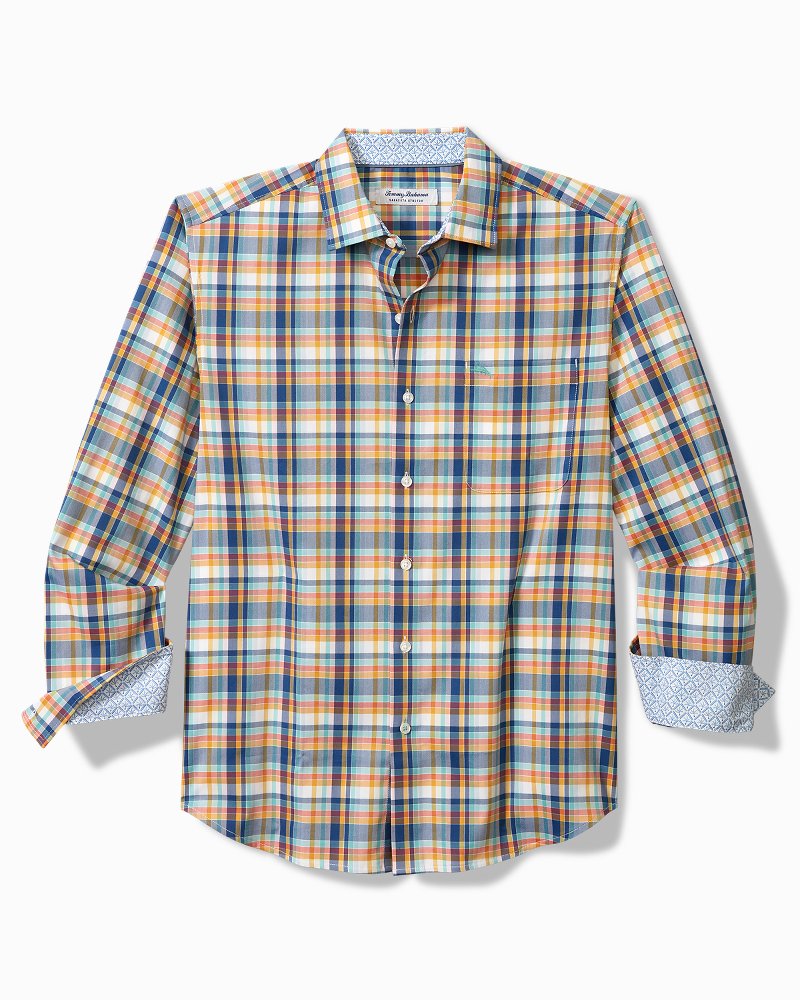 Sarasota Stretch Grenada Check IslandZone® Shirt