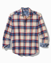 Canyon Beach Window Pane Stretch Flannel Shirt