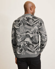 Monstera Camouflage Crew Sweater