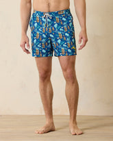 Rialto Tiki Tropics 6-Inch Swim Trunks
