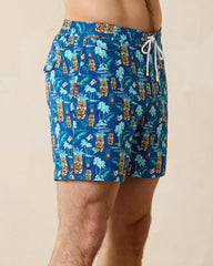 Rialto Tiki Tropics 6-Inch Swim Trunks