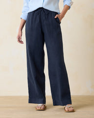 Two Palms High-Rise Linen Easy Pants