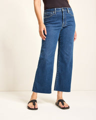 High-Rise Cropped Wide-Leg Jeans