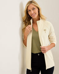 Aruba Portico Palma Embroidered Full-Zip Sweatshirt