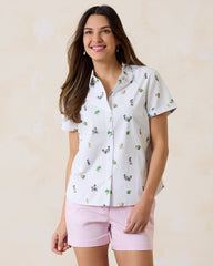 Disney Nova Wave Beach Cruiser Camp Shirt