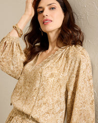 Playa Python Peasant Top