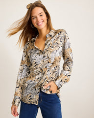 Grand Canal Long-Sleeve Silk Shirt