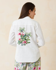 Coastalina Coastal Palms Linen Shirt