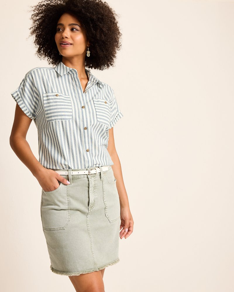 Seaway Stripe Coastal Twill Shirt