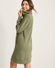 Palm Voyage Long-Sleeve Short Dress