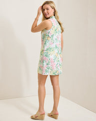 Two Palms Orchid Oasis Linen Shift Dress