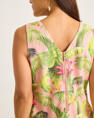 Palm-A-Dora Frond Royal Sheath Dress